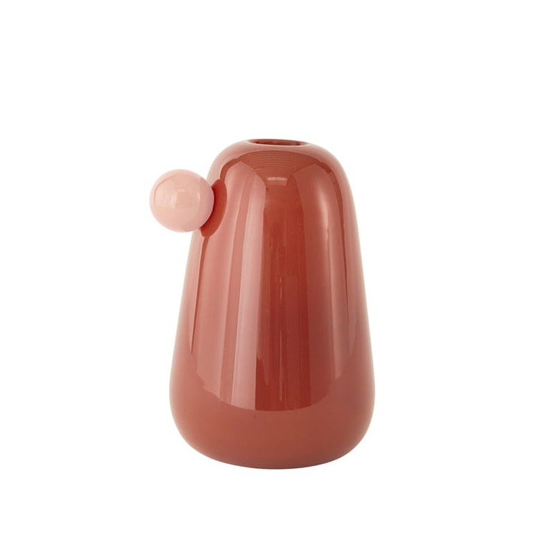 Nutmeg colored ceramic vase