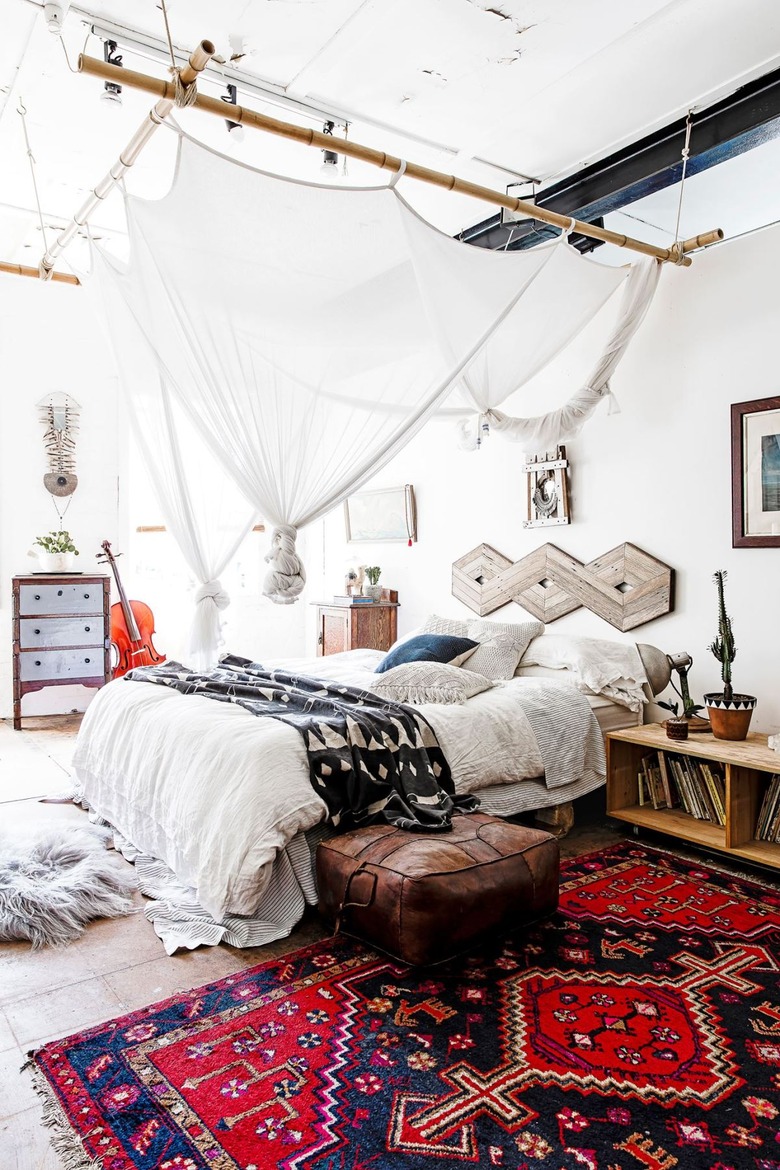 bohemian bedroom look