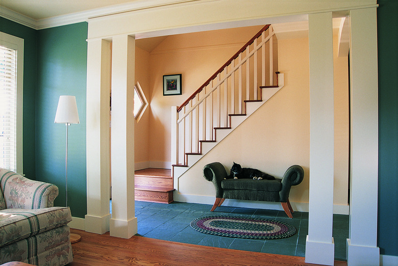 View of Staircase from Living Area