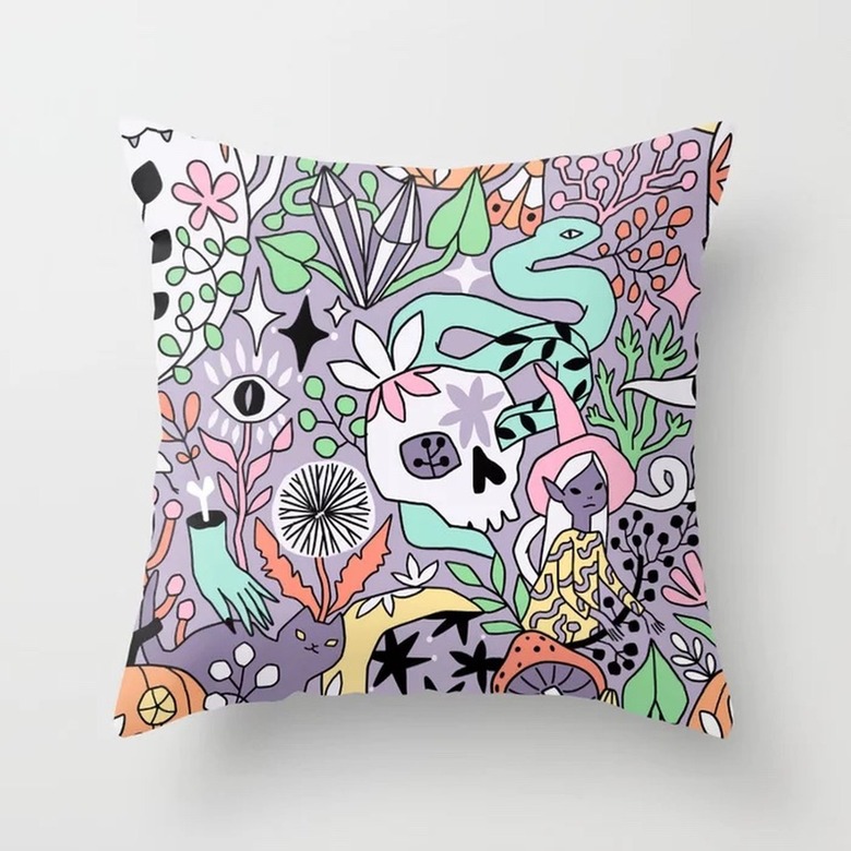 pastel halloween pillow