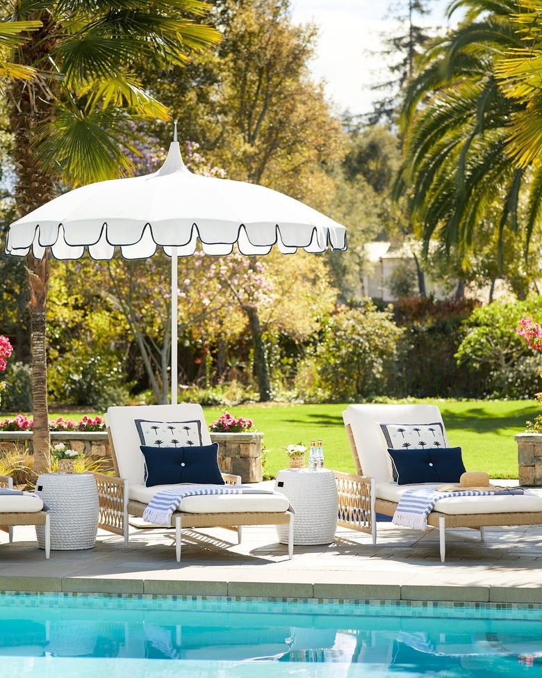 pool lounge area