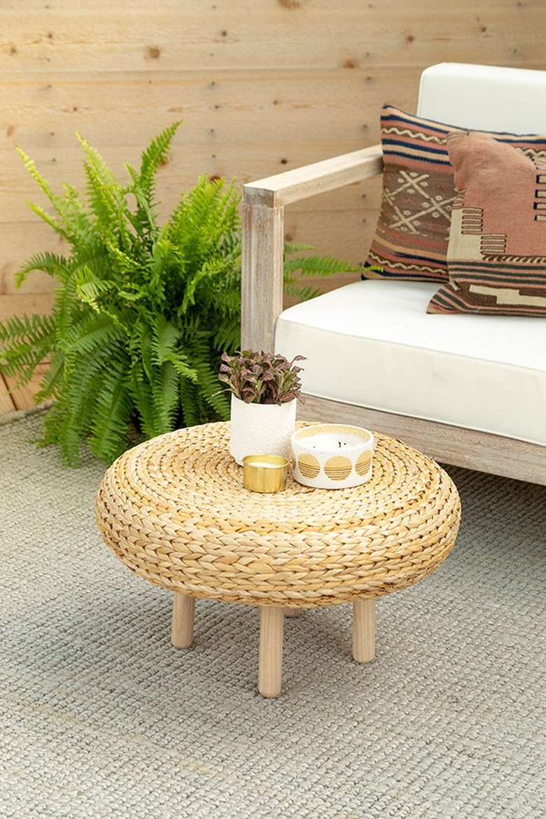 diy woven coffee table