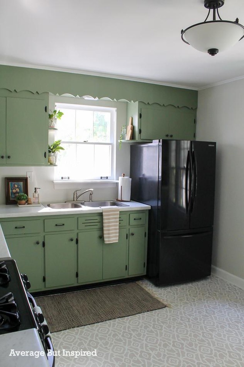 gray and white peel and stick flooring