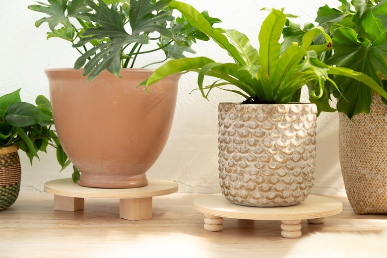 DIY Wood Plants Risers