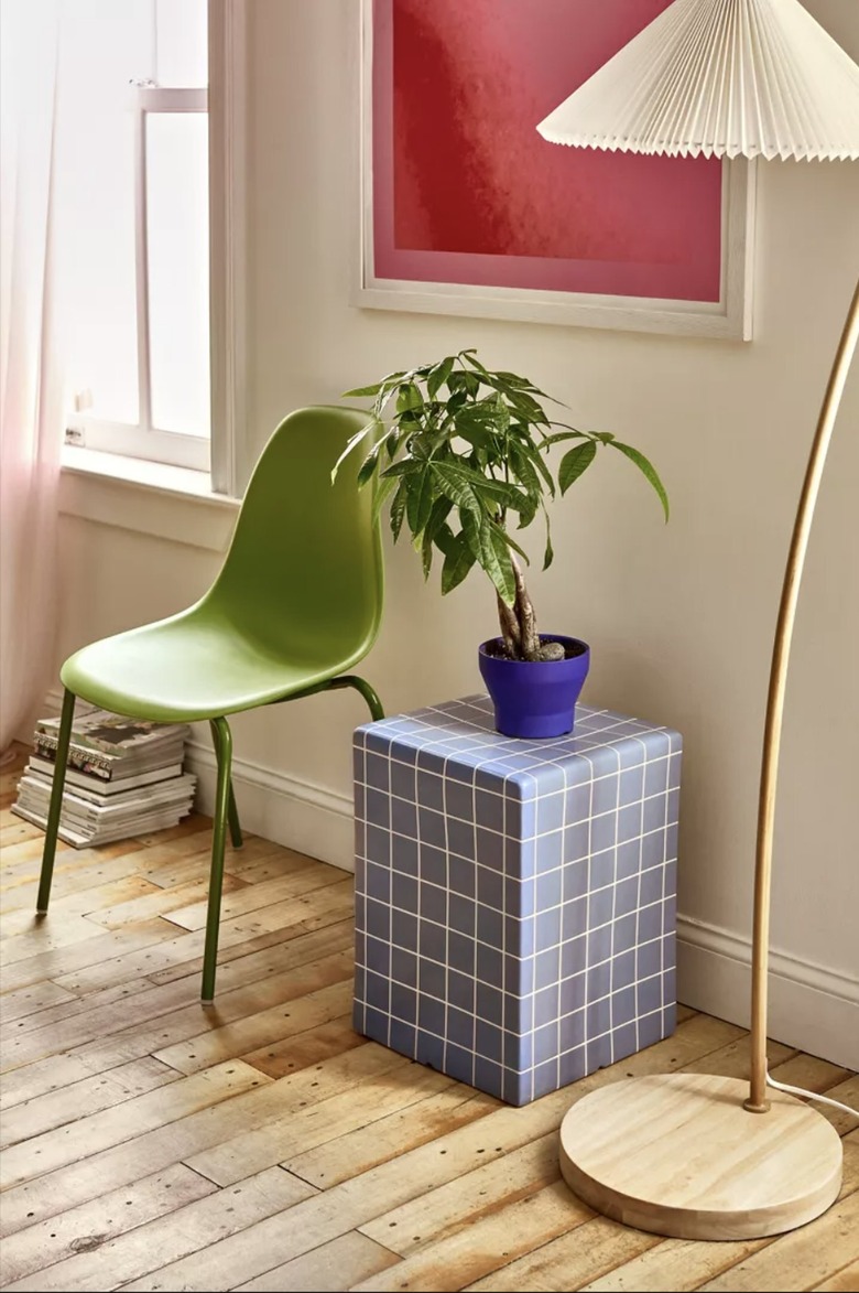 Urban Outfitters Short Tiled Indoor/Outdoor Side Table/Nightstand