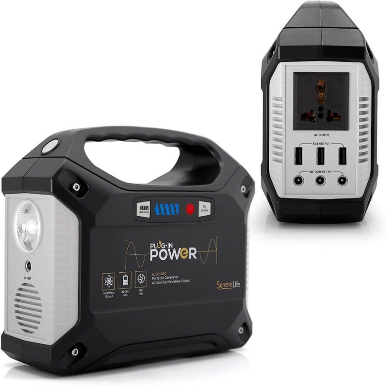 SereneLife Portable Generator, 155 Wh Power Station