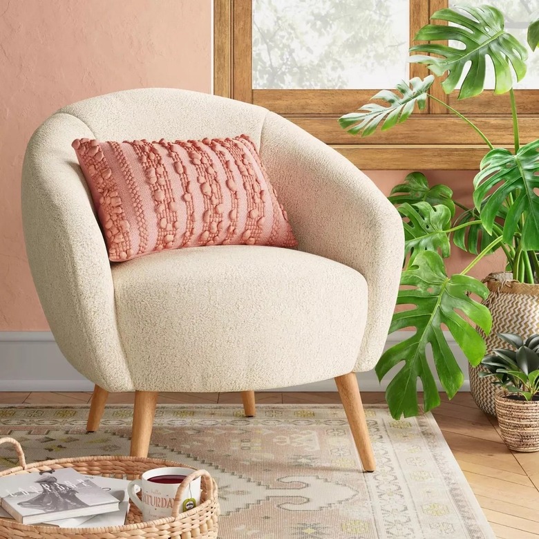 Threshold Odilia Rounded Sherpa Accent Chair