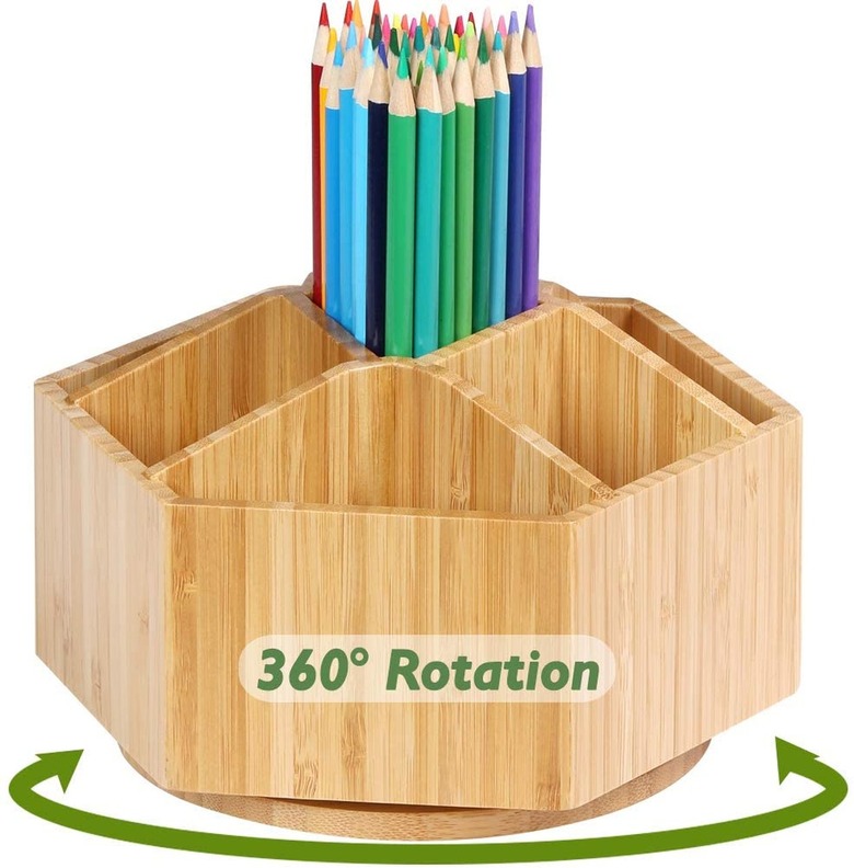 Houtingmaan Bamboo Rotating Organizer