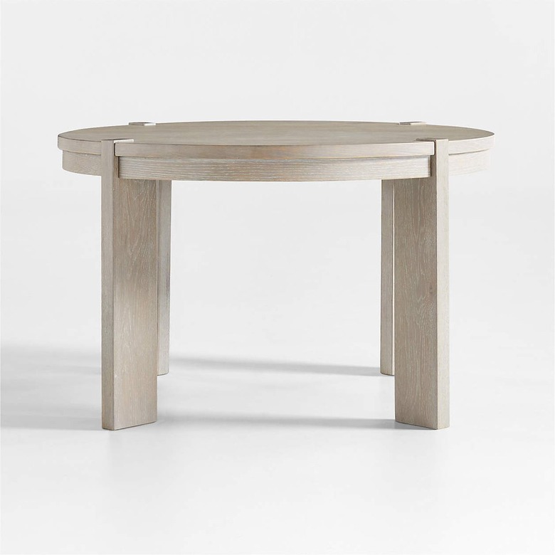 Crate and Barrel Diset Wood Oval Extendable Dining Table