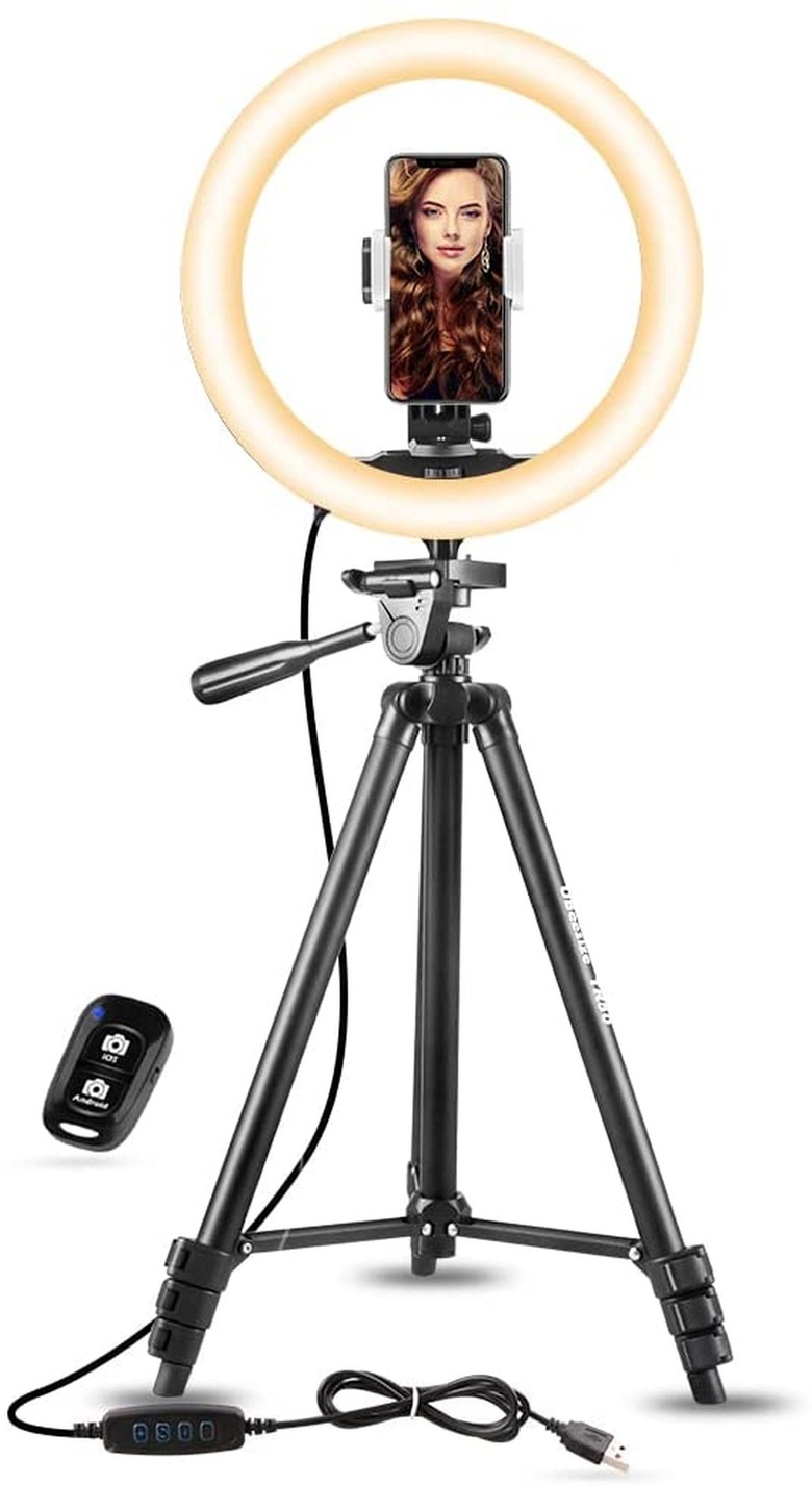 UBeesize Selfie Ring Light with Tripod Stand and Phone Holder