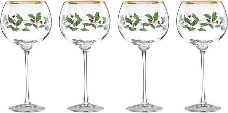 Lenox Holiday Wine Glasses (set of 4)