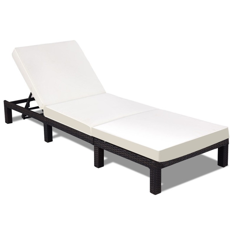 Costway Adjustable Pool Chaise Lounge