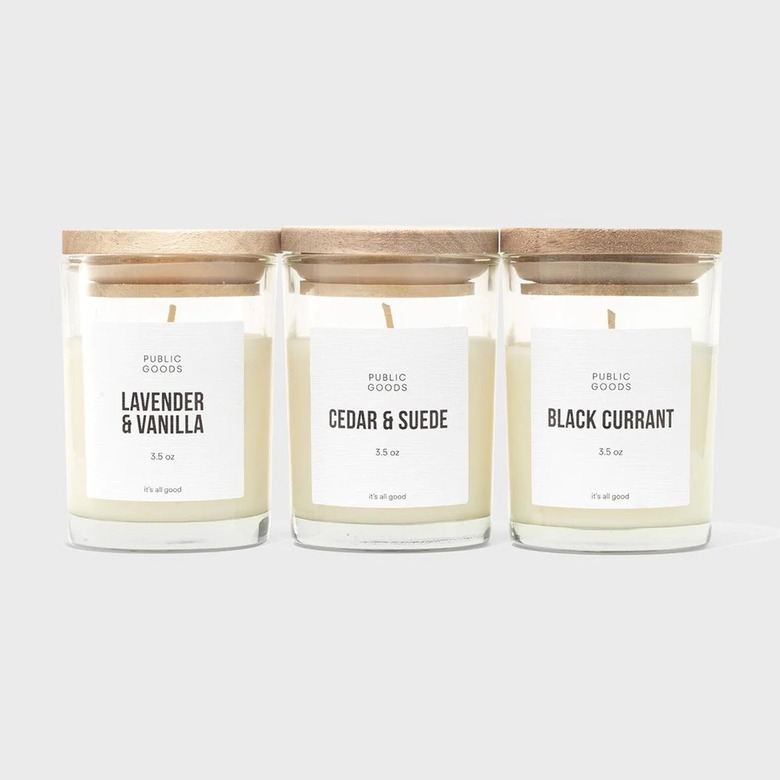 Public Goods 3-Piece Mini Candle Set