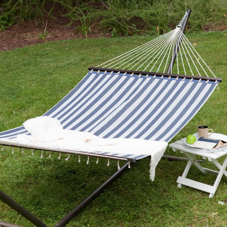 Coral Coast Poolside Navy Stripes Hammock