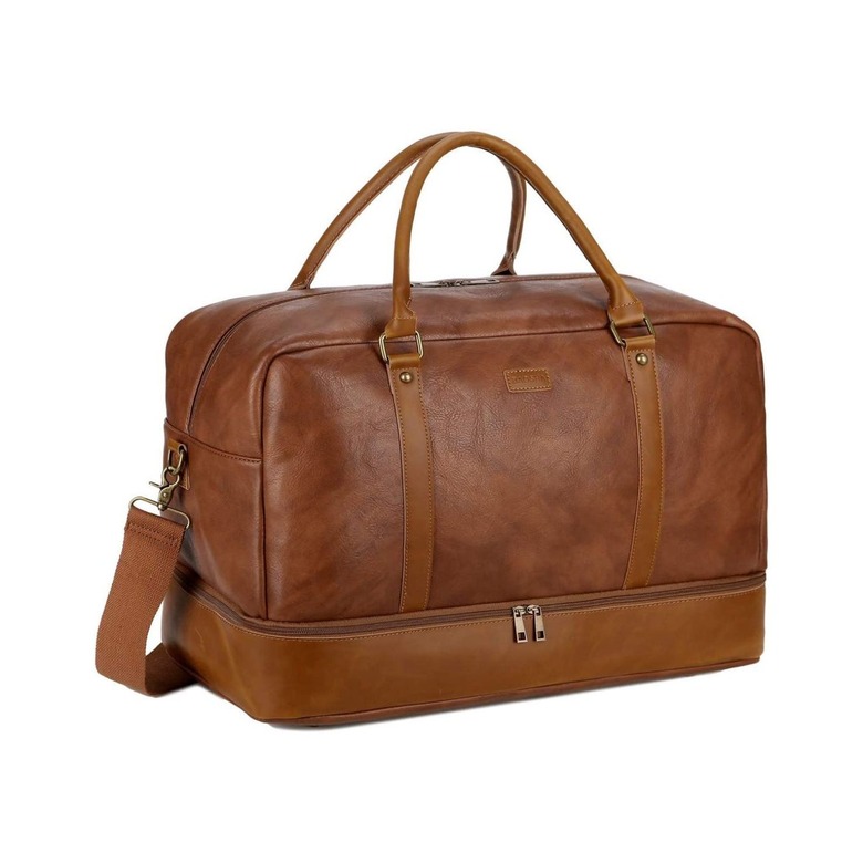 BAOSHA Leather Large Travel Duffel