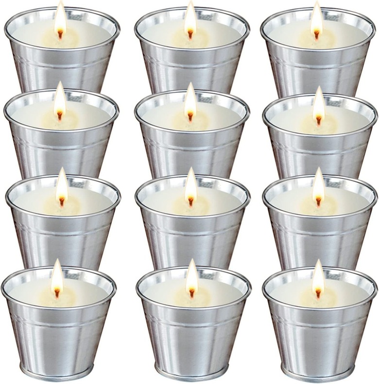 Macoya Soy Wax Lemongrass Scented Citronella Candles (set of 12)