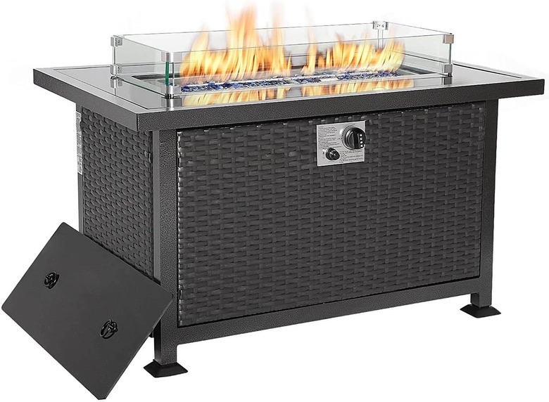 U-MAX 44in Outdoor Propane Gas Fire Pit Table