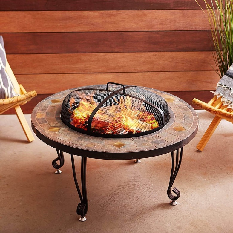 Amazon Basics 34-Inch Natural Stone Fire Pit