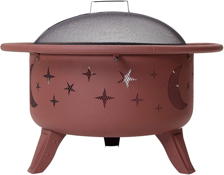 Amazon Basics Moon and Star Wood Burning Fire Pit 