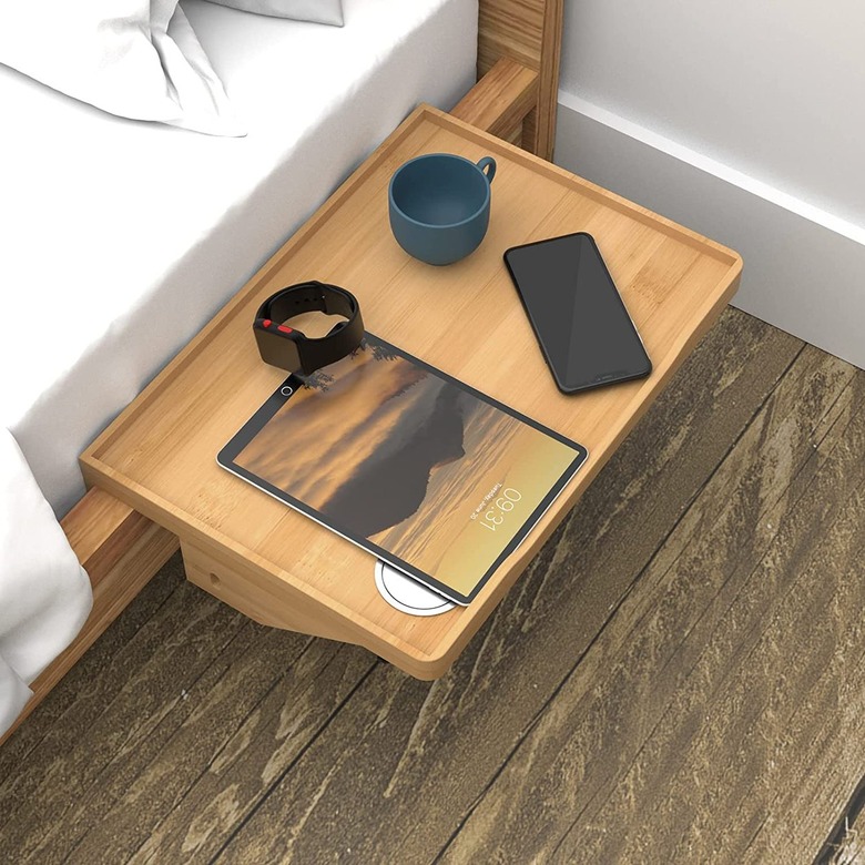 HTTYYX Bamboo Bedside Shelf