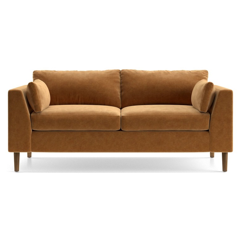 Crate and Barrel Avondale Wood Leg Apartment Sofa