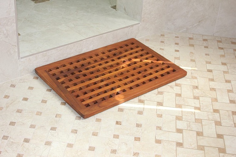 AquaTeak Original Grate Teak Bath Mat