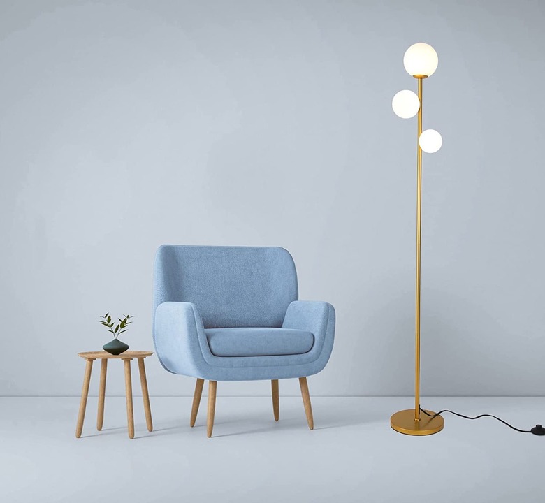 Fiqevs 3-Globe Midcentury-Modern Floor Lamp