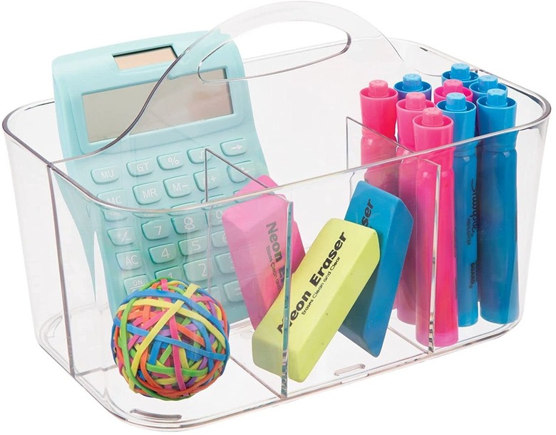 mDesign Plastic Small Office Storage Caddy