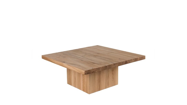 Sundays All We Need Small Square Coffee Table in Toast