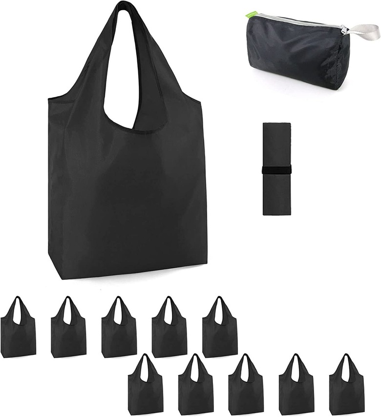 BeeGreen Black Reusable Grocery Bags (set of 10)