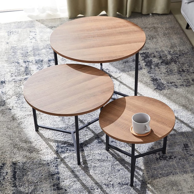 Fromann Round Modern Nesting Coffee Table