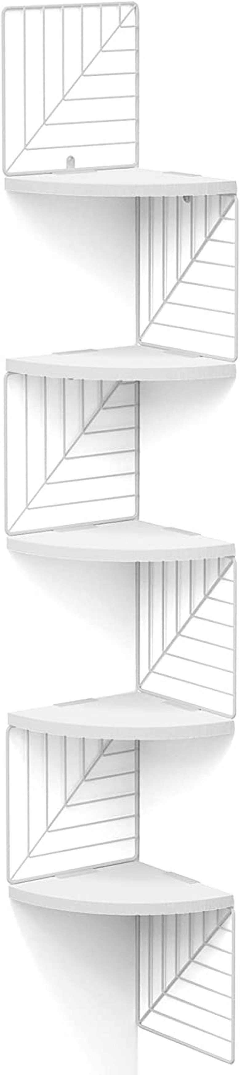 Love-KANKEI 5-Tier Floating Corner Shelf