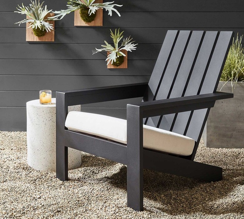 Pottery Barn Malibu Metal Adirondack Outdoor Lounge Chair