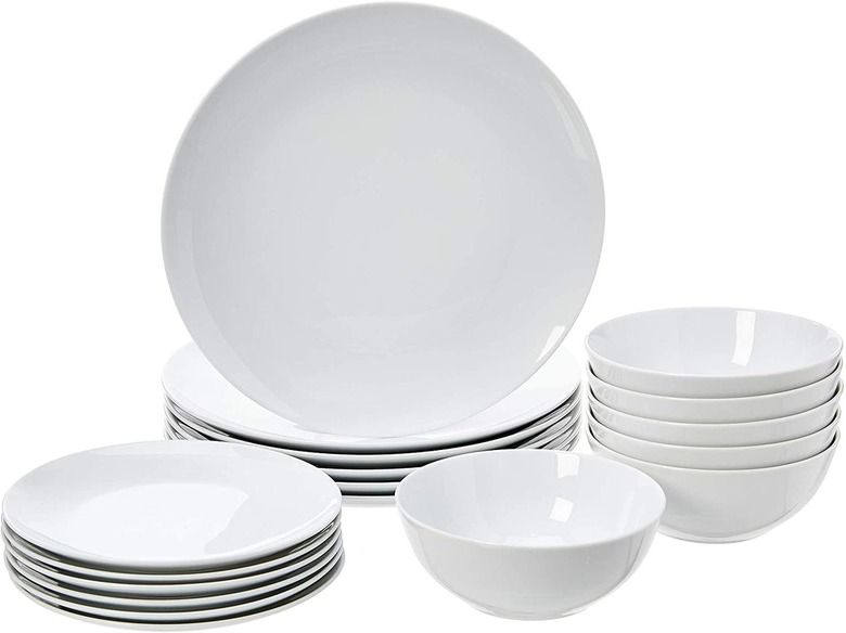 Amazon Basics 18-Piece Kitchen Dinnerware Set