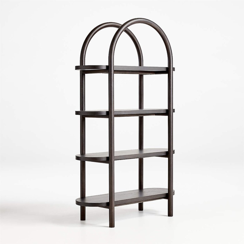 Crate and Kids Canyon Black Wood Tall 4-Shelf Bookcase by Leanne Ford