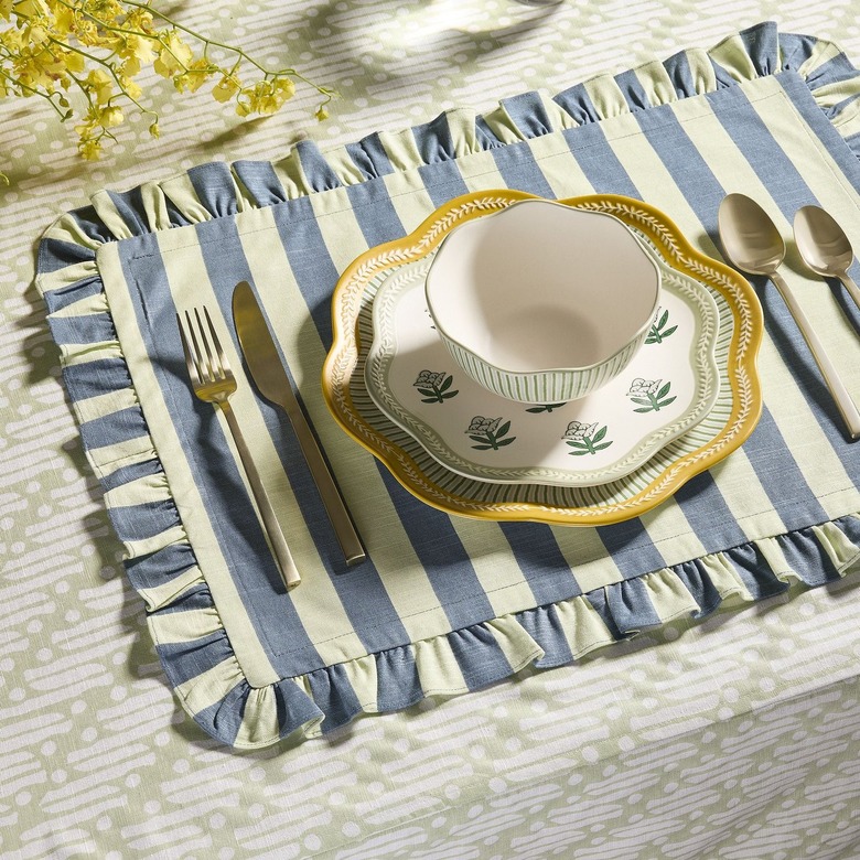 Rhode Wide Stripe Cotton Placemats