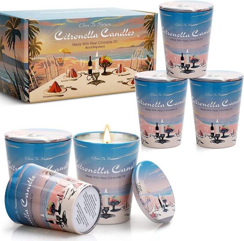 JGXLQ Outdoor Citronella Candles (set of 6)