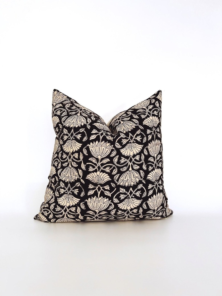 Etsy John Legend Creator Collab | Black Lotus Pillow Cover