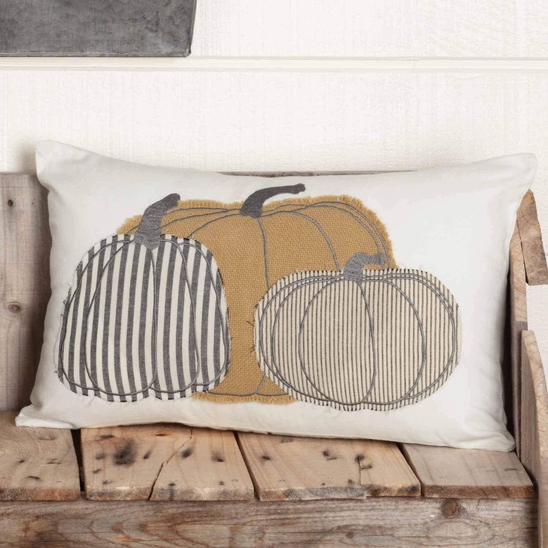 Piper Classics Pumpkin Patch Applique Pillow Cover