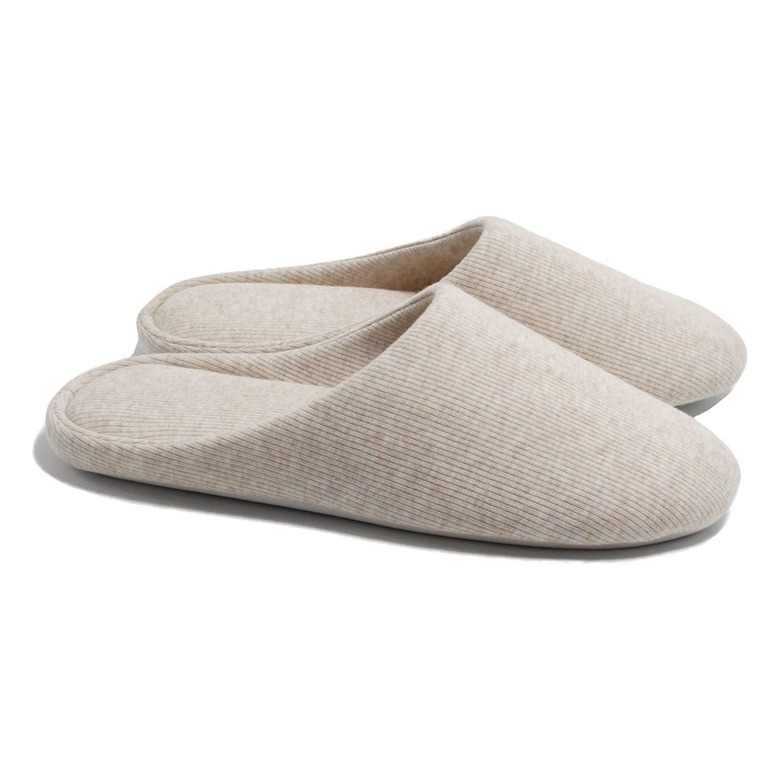 Ofoot Washable Cotton Memory Foam Slippers