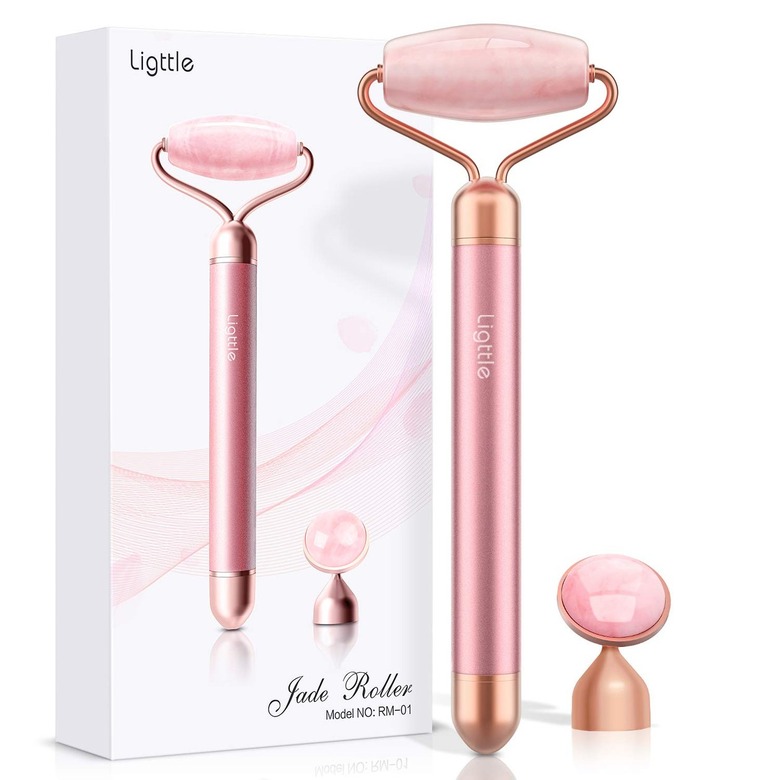 Ligttle 2-in-1 Vibrating Jade Roller