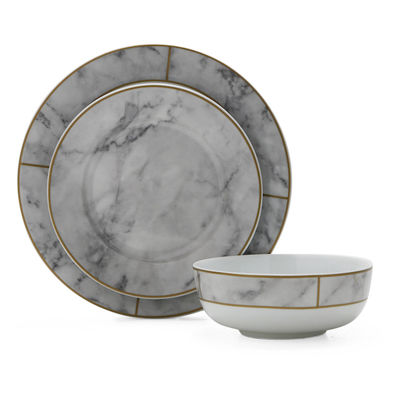 MoDRN Glam Mason 12 Piece Dinnerware Set