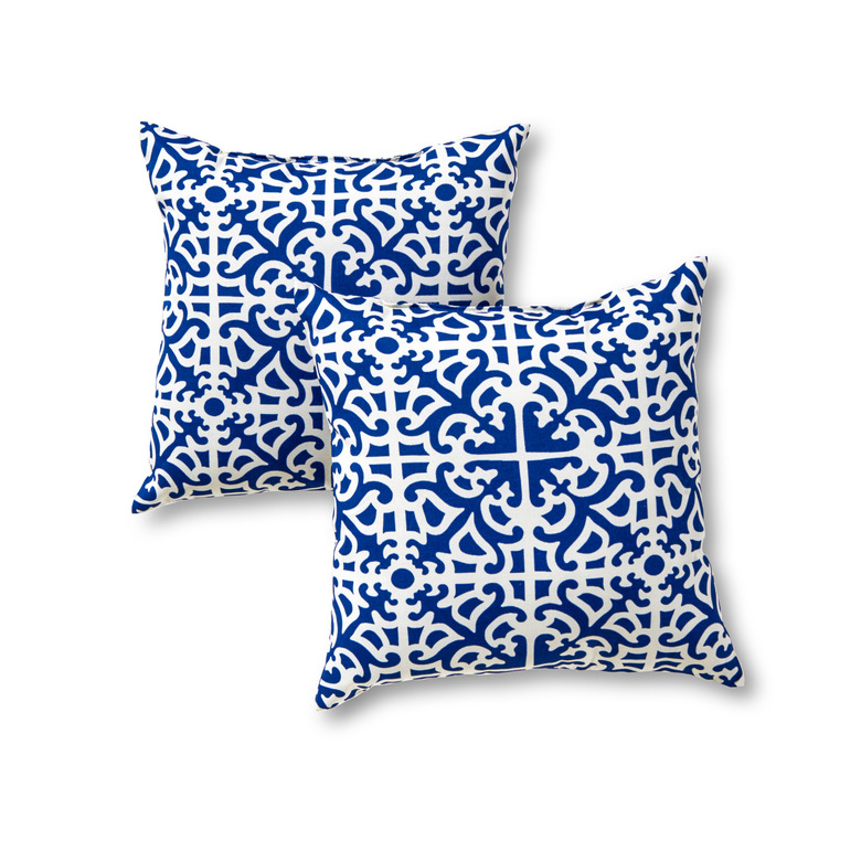 Lattice Outdoor Accent Pillow, Set of 2