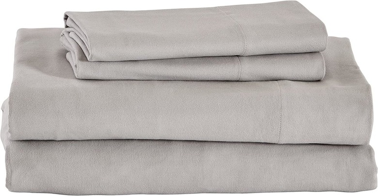 Stone & Beam Rustic Solid 100% Cotton Flannel Bed Sheet Set (Full)