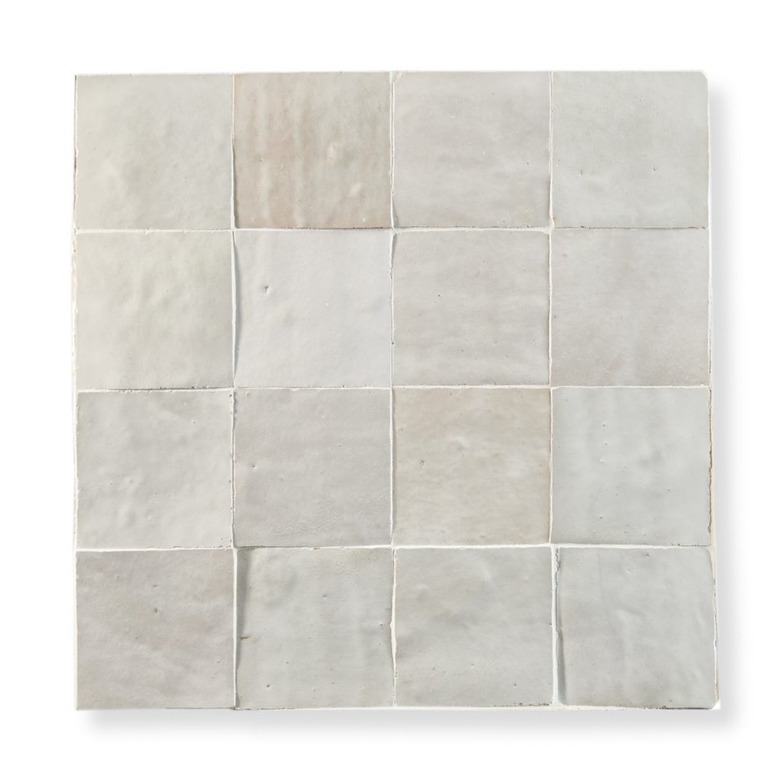 Riad Tile Zellige in Natural White