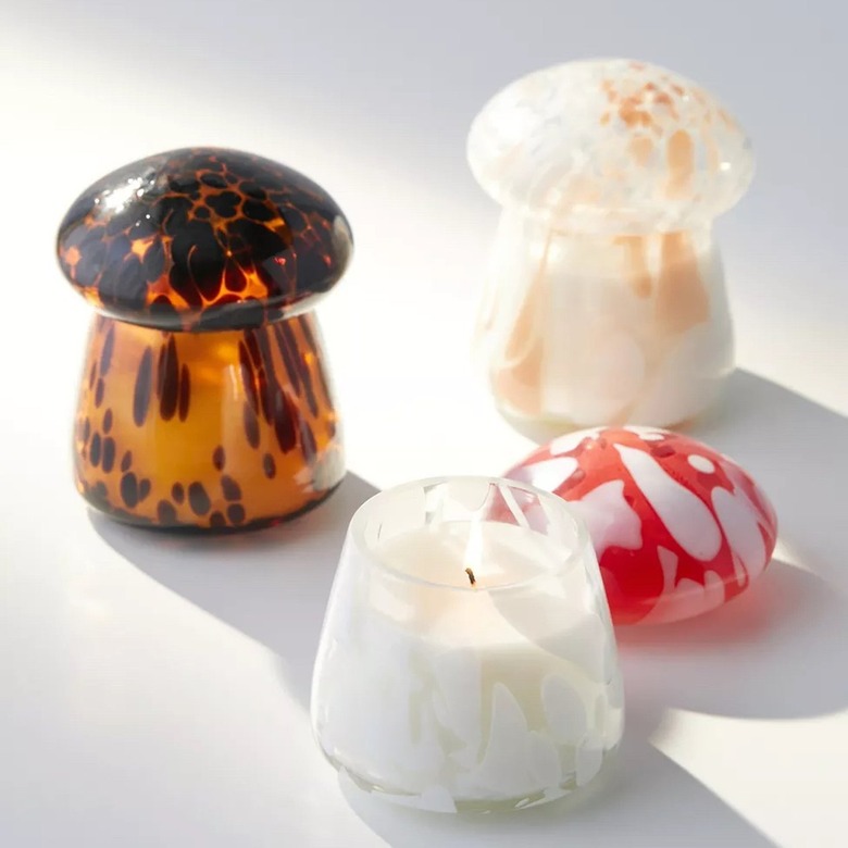 Urban Outfitters Mushroom Glass Candle