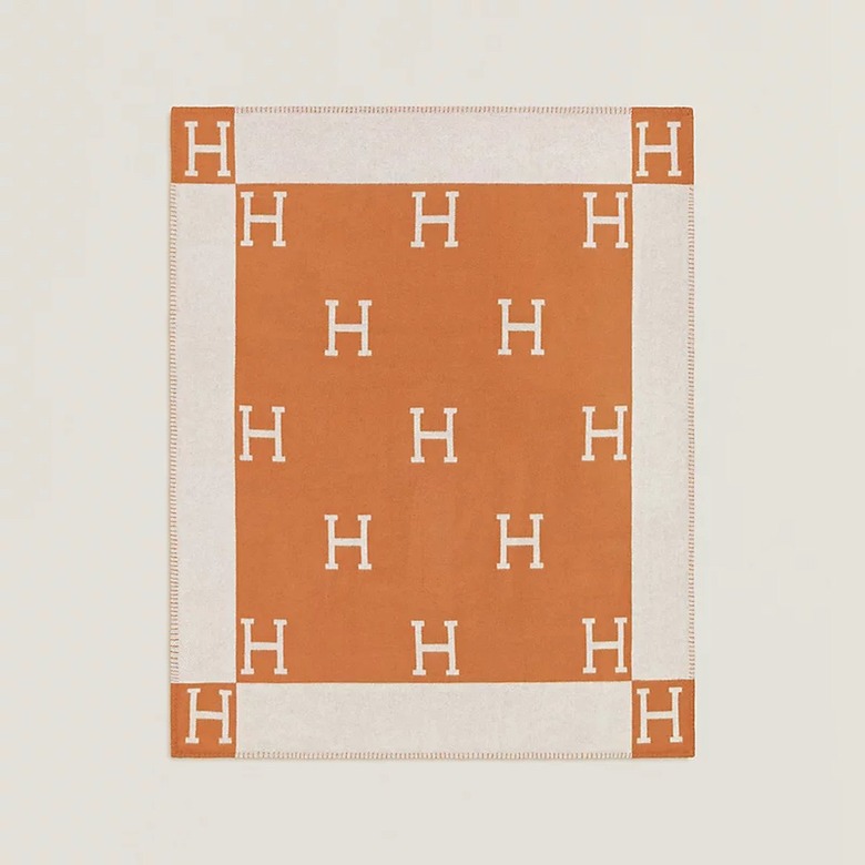 Hermès Avalon Throw Blanket (Orange)