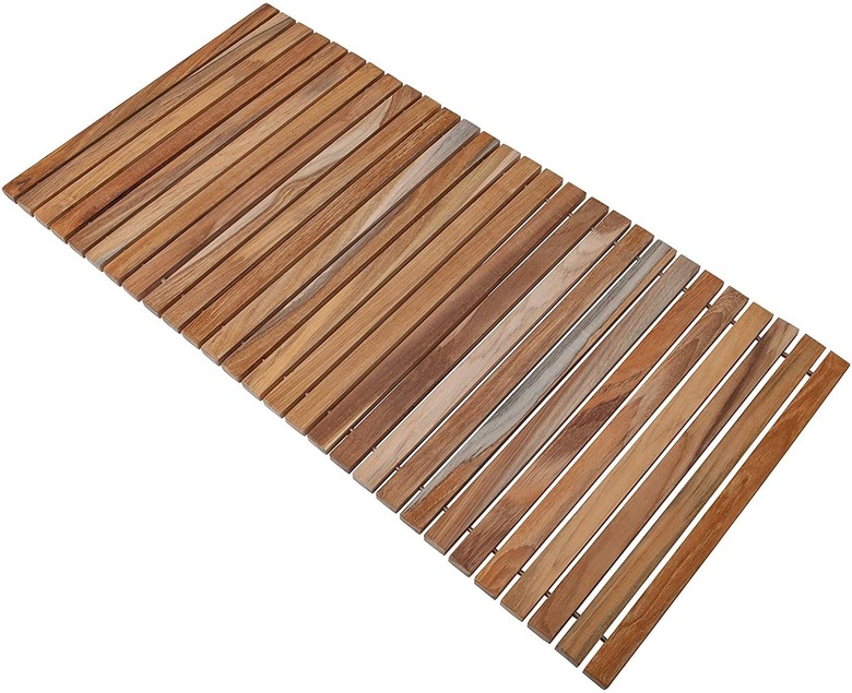 Nordic Style Premium Natural Teak Wood String Mat