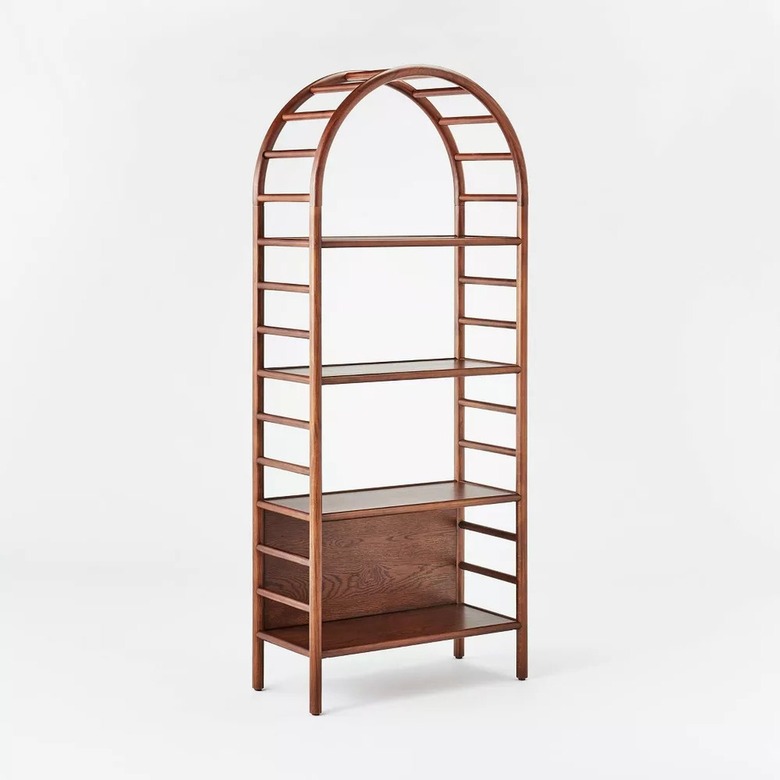 Threshold Holladay Curved Wooden Bookcase