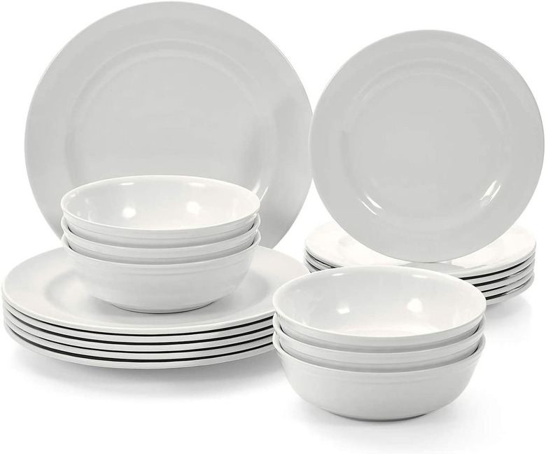 TP 18-Piece Melamine Dinnerware Set